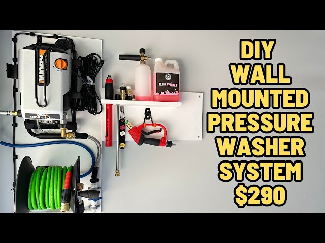 I just completed my wall mount pressure washer : r/AutoDetailing