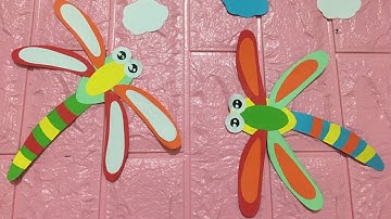 hướng dẫn cắt con chuồn chuồn ngô bằng giấy thủ công đơn giản vô cùng