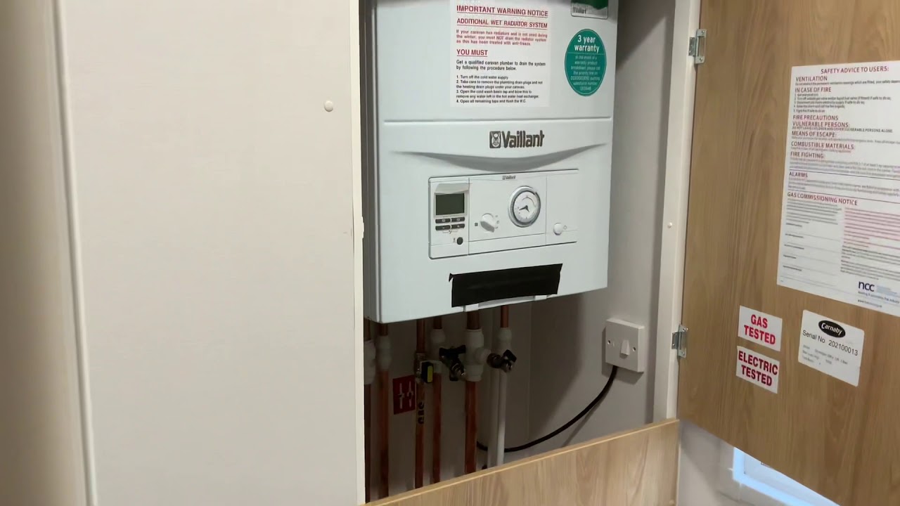 Carnaby Caravans - Vaillant heating system - YouTube