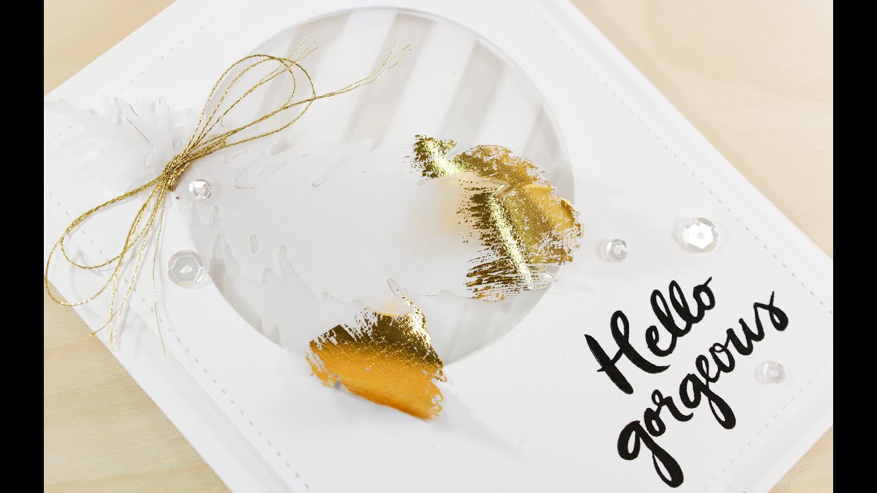 Gold Dipped Die Cuts - Therm O Web Deco Foil Technique