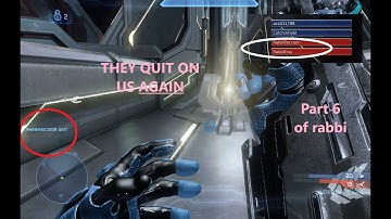 part 6 final encounter with team rabbi.. they raged quit.. halo 4 doubles 2v2 mcc W/ catchinfade