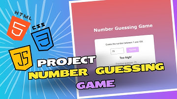 Number Guessing Game | Projects Ideas For Beginners