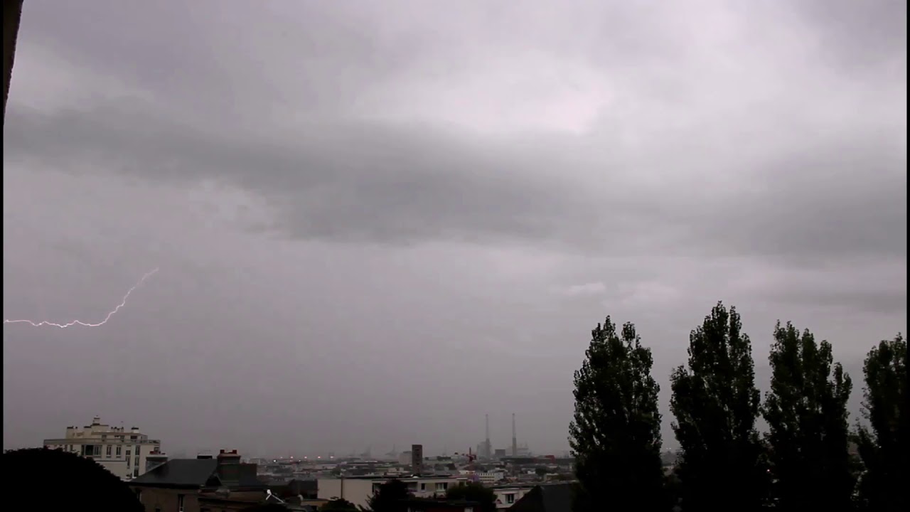 orage au havre YouTube