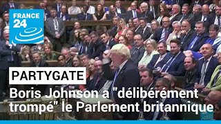 Partygate : Boris Johnson a 