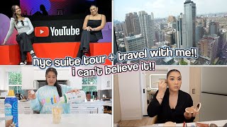 I CAN'T BELIEVE IT!! NYC SUITE TOUR + Work Trip With Me!