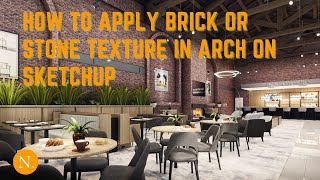 How to apply brick or stone texture in arch on SketchUp