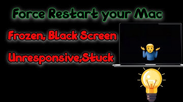 💻How to Force Restart🟡 your Mac: Frozen, ⬛Black Screen, Unresponsive,Stuck