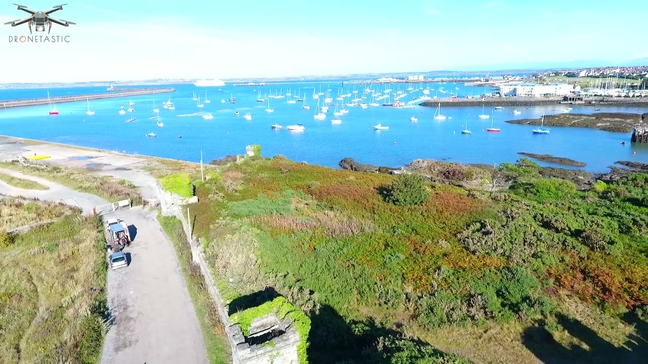 Drone Flight over Delapidated Soldiers Point Hotel / Castle. Holyhead, Anglesey, Wales. UK YouTube