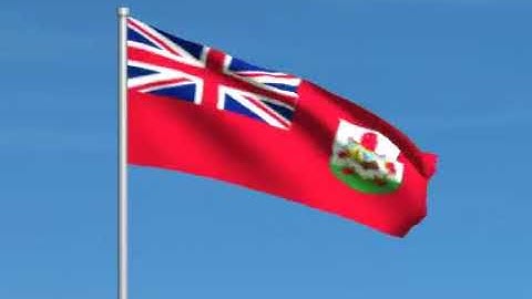 Bermuda flag waving