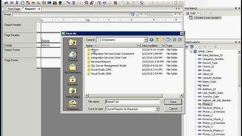video showing how to create and use a Crystal XI Report to view data from a Maximizer CRM DB