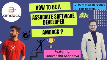 How to be a Associate Software Developer At Amdocs | Amdocs Interview Experience|#SDE | #2023