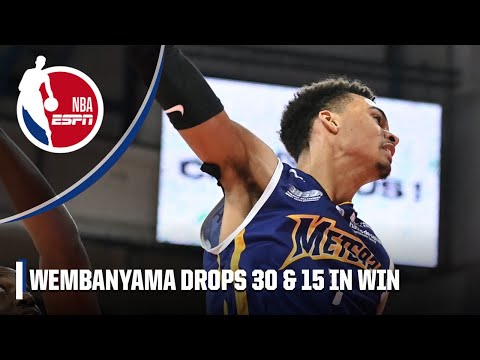 Victor wembanyama does it all in 30-point double-double win | nba on espn