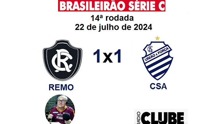 REMO 2x1 CSA/AL - Série C 2024 - Narração: Guilherme Guerreiro - Rádio Clube do Pará