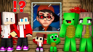 JJ and Mikey Family HIDE From SCARY NICK - in Minecraft Maizen!