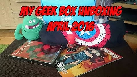 My Geek Box Unboxing April 2016