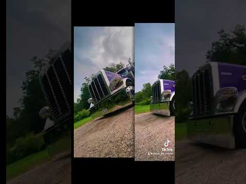Kenworth w900 Peterbilt pride and class 389. #18wheeler #trucking #13speed #chickenlights