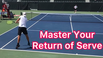 Perfect Return Of Serve Footwork (Tennis Technique And Strategy)