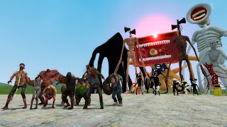 LEFT 4 DEAD 2 VS TREVOR HENDERSON CREATURES!! Garry's Mod Sandbox