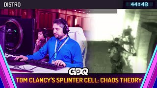 Tom Clancy's Splinter Cell: Chaos Theory by Distro in 44:48 - Awesome Games Done Quick 2024