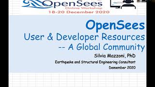 2020 OpenSees Workshop in Turkey: User & Developer Resources by Silvia Mazzoni screenshot 5