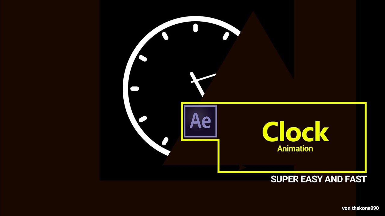 Easy effects. Clock animation HUD.