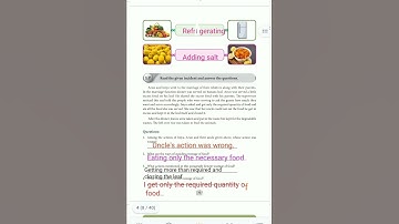 EE term 2 class 4 science unit 1 Food workbook answers..