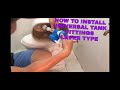 How to install toilet bowl tank fittings / Lever type/ Dismantle/rehab old tank fittings’