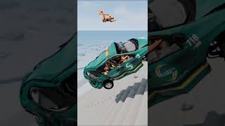 Cars vs Unnecessarily Tall Stairs - SHORT75 | BeamNG.Drive