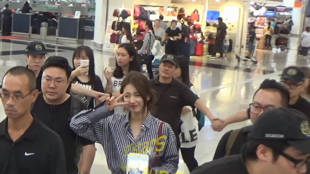Miss A - 秀智Suzy(수지) 裴秀智Bae Sue Ji(배수지) Hong Kong Airport Departure to Incheon 20160913