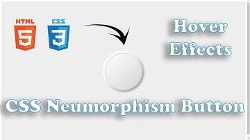 Pure CSS Neumorphism Button Hover Effects | CSS3 Soft Button UI #Neumorphism