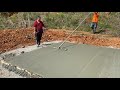 Getting the concrete rv pad poured