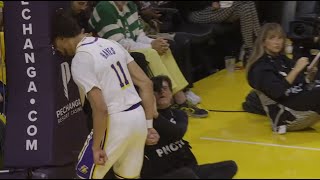 Jaxson Hayes throws it down over Kel'el Ware and then gives the basketball stanchion a headbutt