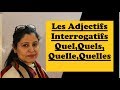 Les adjectifs interrogatifs quel quels quelle quelles  interrogative adjectives with examples