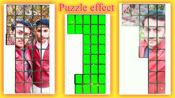 Puzzle Effect Editing In Kinemaster | New Green Screen Video Status Edit In Kinemaster |Green screen