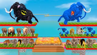 Tug of War Prehistoric Mammals VS Modern Mammals Animal Revolt Battle Simulator