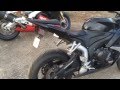 2007 CBR 600rr without a muffler!