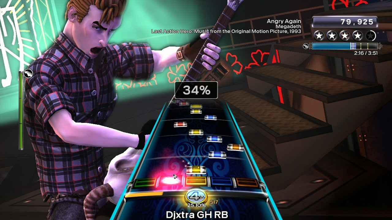 Angry Again - Megadeth Guitar FC (RB3 Custom) HD Gameplay (Xbox 360)