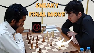 The Sneaky Final Move by Aravindh Chithambaram | 7th Sharjah Masters 2024