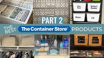 PART 2 MY FAVORITE CONTAINER STORE PRODUCTS FOR HOME ORGANIZATION // Container Store Must Haves