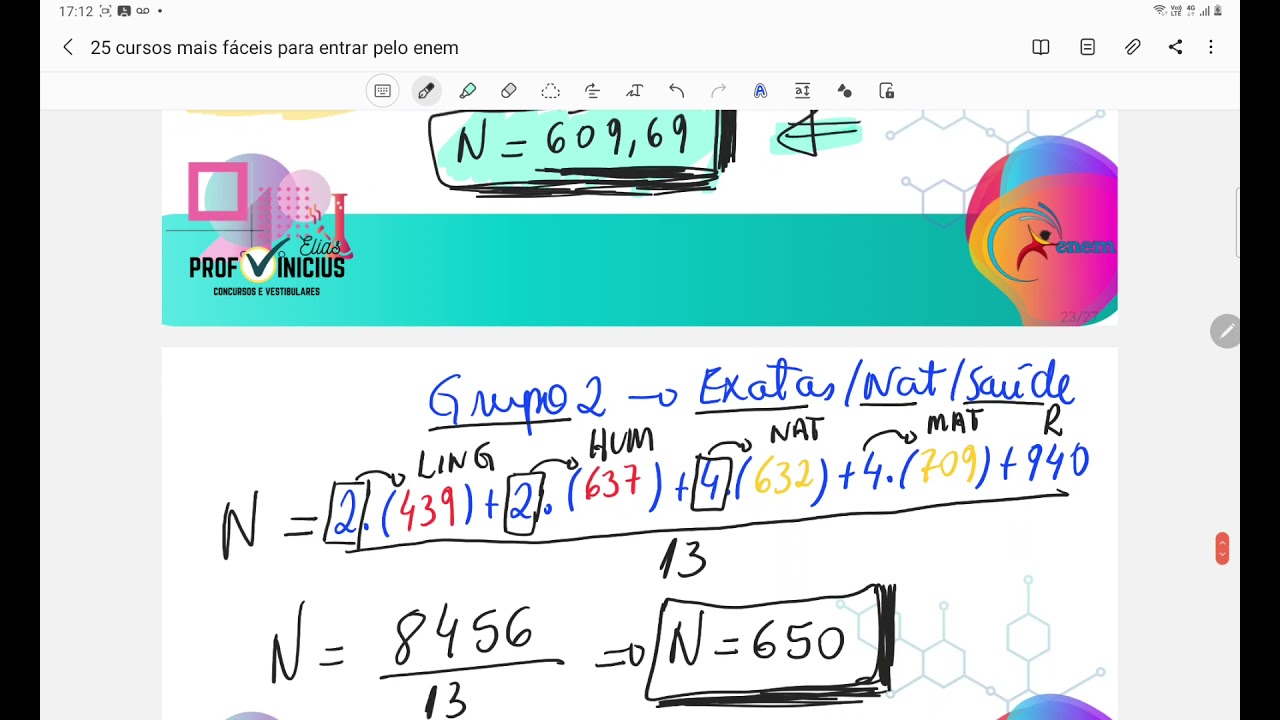 Como calcular a nota do Enem com peso? Passo a passo