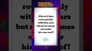 141 | Riddle: Speedy Rowing Mystery! #PuzzleTime #BrainTeaser #ShortAndSweet #WhoIsIt