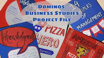Business studies project on principles of management for class 12th (Dominos)