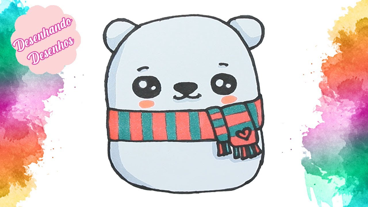 COMO Desenhar URSO KAWAII fofinho