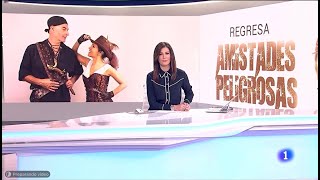 Amistades Peligrosas en el telediario 15h de TVE1 presentando nuestra vuelta (23/01/2021)