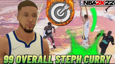 99 OVERALL STEPH CURRY GREENS EVERYTHING ON NBA 2K22! BEST JUMPSHOT ON NBA 2K22!