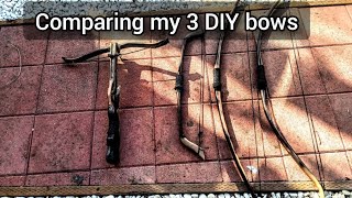 Shooting and Comparing my 3 DIY PVC Bows - And the PVC Crossbow