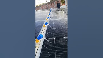Automatic solar panel cleaner system #on #shorts #viralvideo #Solar