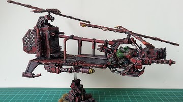 Warhammer 40k ork army chinork deffkopta conversion and scratch build