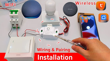 How to Use Smart Light Switch Connect Tuya Smart to Alexa & Google Assistant SmartLife App KR2201WB