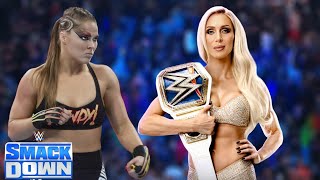WWE FULL MATCH - Rounda Rousey Vs. Charlotte Flair : SmackDown Live Full Match